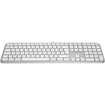 Logitech Master Series MX Keys S Macille - näppäimistö - täysikoko - taustavalaistu - langaton - Bluetooth LE - AZERTY - ranska - vaaleanharmaa (920-011626)