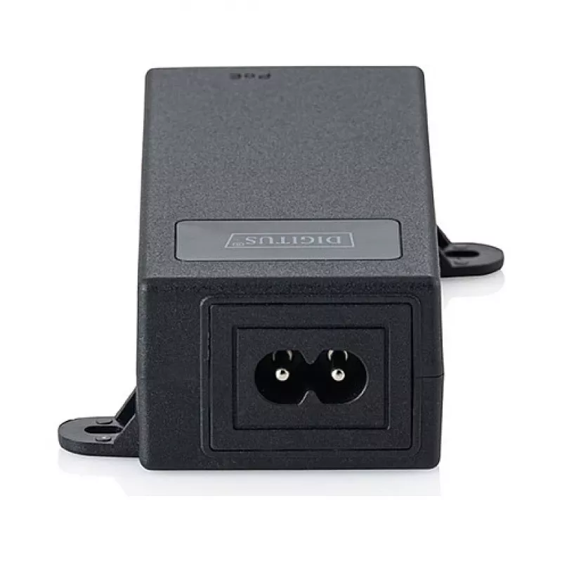 PoE++-injektori DIGITUS DN-95104-1 — Gigabit Ethernet 802.3bt, 60 W, 55 V, 100 m, musta