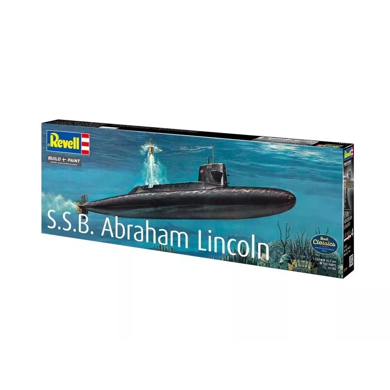 Muovimallilaiva REVELL S.S.B. Abraham Lincoln 1/253 mittakaava rakennussarja
