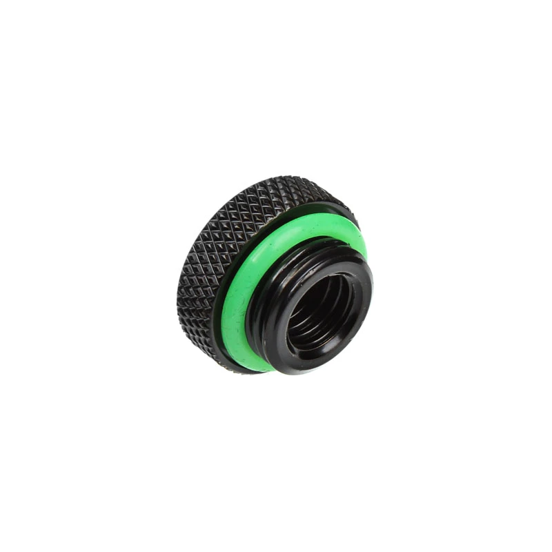 Liitin BitsPower BP-MBWP-C06V2 — messinki musta nestjäähdytysliitin, 18×18×10 mm