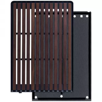 Lian Li DAN Cases A3-mATX Wood Edition -etupaneeli, saksanpähkinä / musta