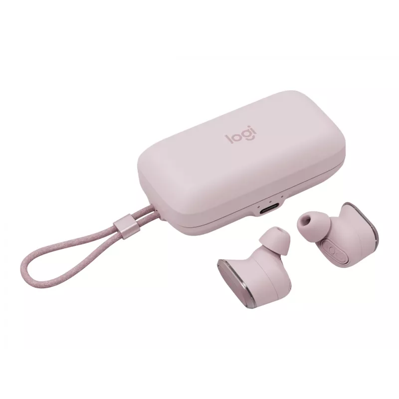 Logitech Zone True Wireless, in-ear-kuulokkeet, ANC, rosé, pinkki, in-ear, Bluetooth, 985-001090