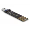 DeLOCK yhdistelmämuunnin M.2 NVMe PCIe- tai SATA-SSD-asemalle USB 3.2 Gen 2 musta