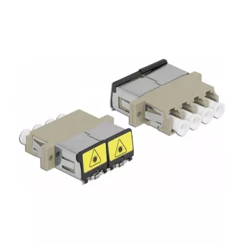 Kuitukytkin DeLOCK 86904 LC Quad naaras LC Quad naaras Multimode beige
