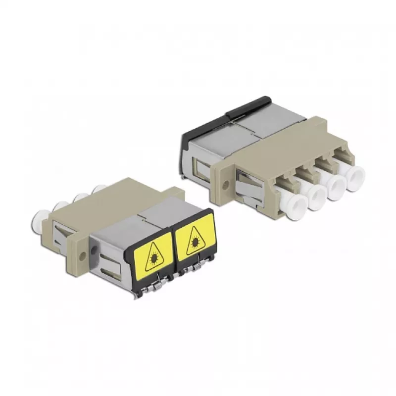 Kuitukytkin DeLOCK 86904 LC Quad naaras LC Quad naaras Multimode beige