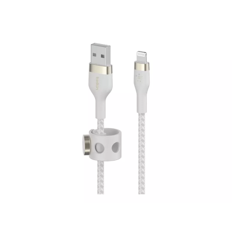 Belkin BOOST CHARGE - Lightning-kaapeli - USB uros – Lightning uros - 3 m - valkoinen - Apple iPad/iPhone/iPod (Lightning)