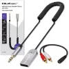 Langaton audion vastaanotinsovitin QOLTEC HiFi BT6.0 2xRC – Bluetooth-audiovastaanotin kaiuttimille ja autoradiolle