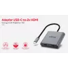 UNITEK SOVITIN USB-C, 2x HDMI, 4K@60HZ, MST, V1404B (V1404B)