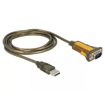Sarjakaapeli DeLOCK 65840 USB Type-A DB-9 1,5 m musta keltainen