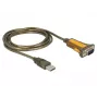 Sarjakaapeli DeLOCK 65840 USB Type-A DB-9 1,5 m musta keltainen