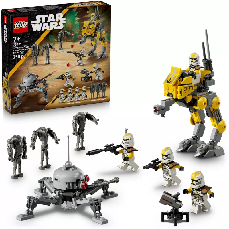 LEGO Star Wars -sarja 327th Star Corps Clone Troopers Battle 75431 — 258 osaa, 7 minihahmoa, ikä 7+