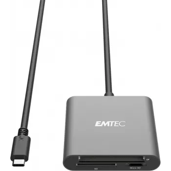 Kortinlukija Emtec ECCAREADT610C USB 3.1 harmaa