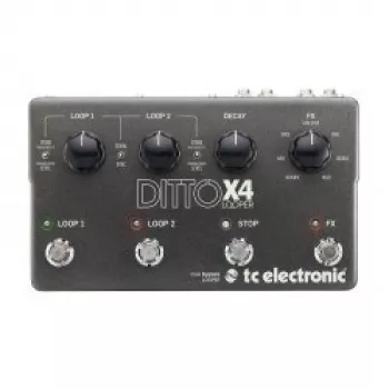 Looper TC Electronic Ditto X4 2-raitalooper, 60 minuutin loop-aika