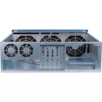Inter-Tech 3U-30255 Rack musta, ruostumaton teräs