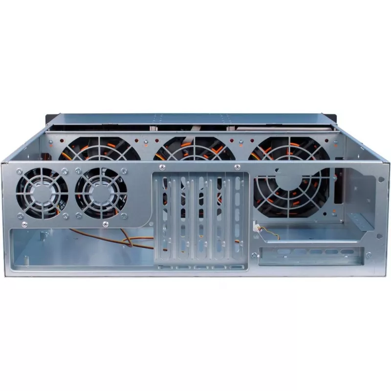 Inter-Tech 3U-30255 Rack musta, ruostumaton teräs