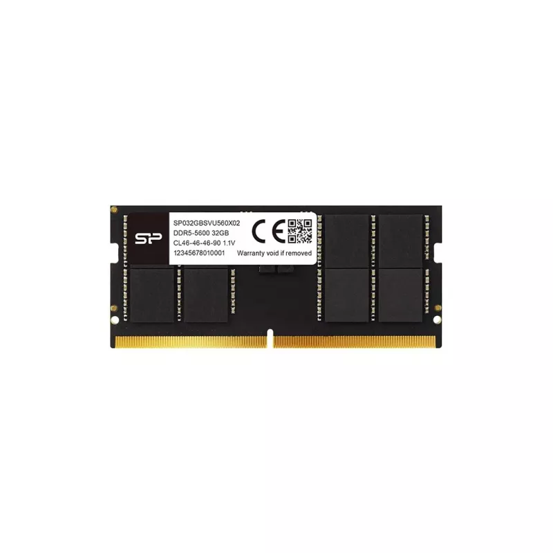 Kannettavan SODIMM DDR5 16 GB 5600 MHz RAM Silicon Power (262-pin, CL46, 1,1 V)