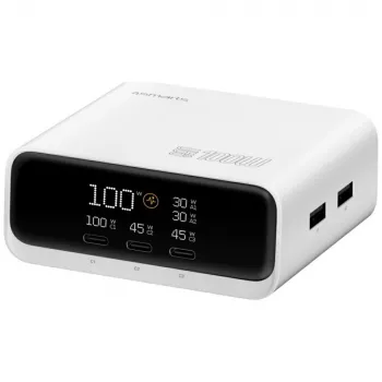 Latausasema Deck 100W GaN 3xUSB-C +2xUSB