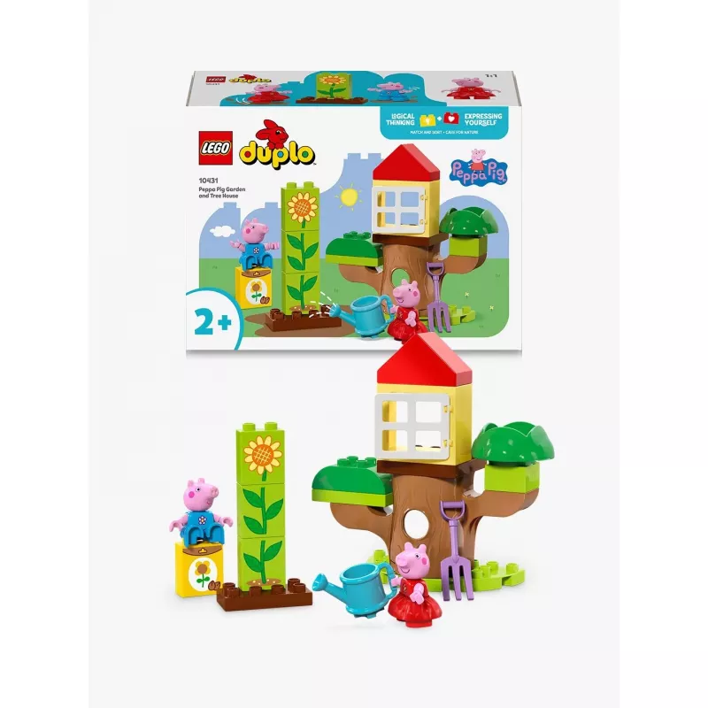 Lego 10431 Duplo Peppa Pig puutarha ja puumaja leikkisetti