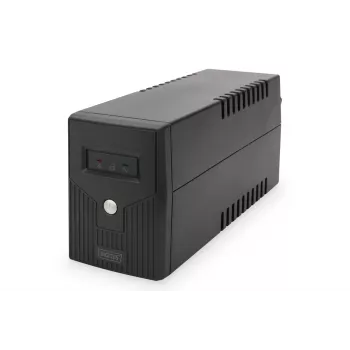 UPS DIGITUS DN-170063-B Line-Interactive 600 VA / 360 W, AVR, LCD, 2x tyyppi F -lähtö, 7 Ah akku