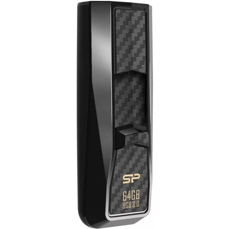 Silicon Power Blaze B50 SP064GBUF3B50V1K 64 GB USB-muistitikku, USB 3.2 Gen 1 (USB 3.0), musta