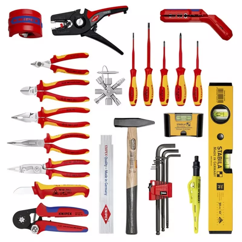 Knipex 00 21 33 E mekaanikon työkalusarja 22 työkalua