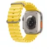 Apple MQED3ZM/A -ranneke älykellon lisäosa keltainen fluoroelastomeeri