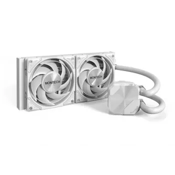 Montech HyperFlow Silent 240 prosessorin All-in-One-nestejäähdytin 12 cm valkoinen 1 kpl