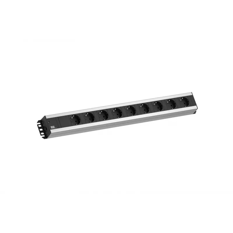 Bachmann 300.001 jatkojohto 2 m 9 AC-pistorasiaa, sisäkäyttöön, musta, harmaa