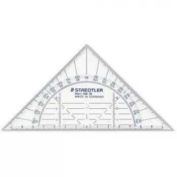 Staedtler Mars 568 38 Geodreieck-piirtokolmio, 16 cm, rikkoutumaton