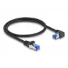 Verkkokaapeli DeLOCK RJ45 Cat.6A S/FTP 0,5 m musta