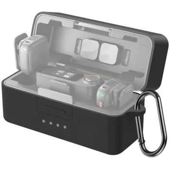 PULUZ silikoninen suojakotelo DJI Mic 3 -latauskotelolle (musta)