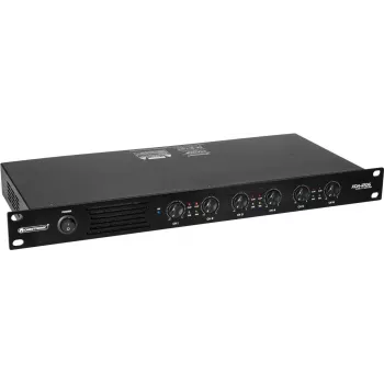 Vahvistin Omnitronic XDA-1206 Class-D 6-kanavainen, 1200W kokonaisteho