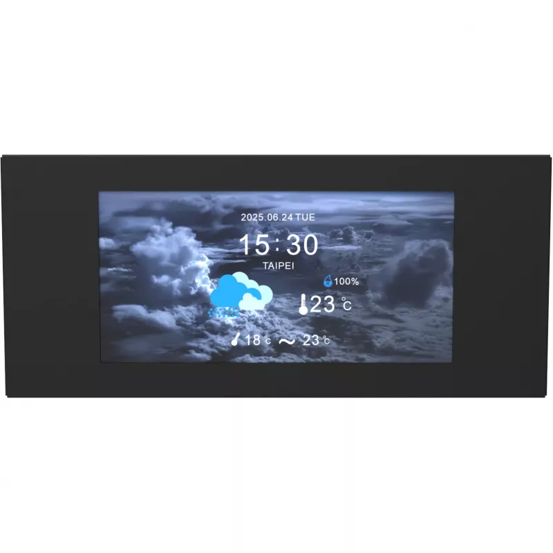 LCD-paneelisarja Thermaltake View 600 TG 6,0 inch musta — sisäinen näyttömoduuli PC-koteloihin