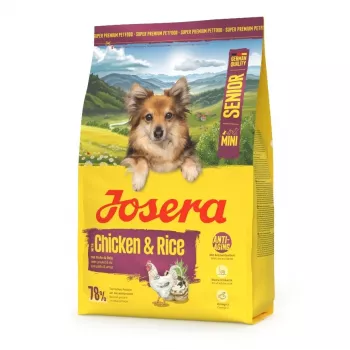 Kuivaruoka koirille JOSERA Mini Senior Chicken & Rice 3 kg pienille senioreille