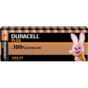 Duracell BATT.PLUS AAA, 24 kpl:n pakkaus kertakäyttöparisto alkalinen