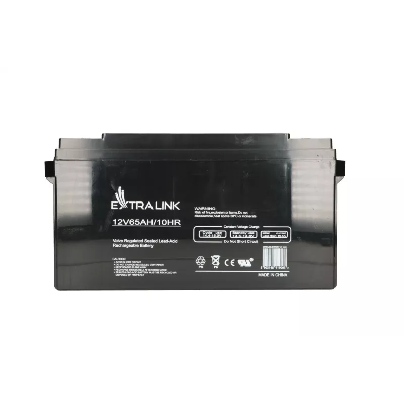 Suljettu lyijyakku Extralink Akkumulator AGM 12V 65Ah, VRLA, musta, 1 kpl