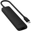 Satechi 7-in-1 USB-C ohut multiport-sovitin Ethernet (USB-C PD, 2x USB-A, HDMI 4K, Ethernet, kortinlukija micro/SD) (musta)