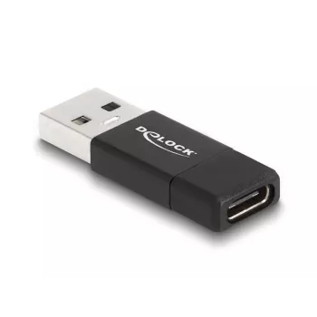 DeLOCK 60001 adapteri USB A USB C musta