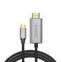 USB-C–HDMI-kaapeli SAVIO CL-199, 2 m pituus, video-/äänilähtöön