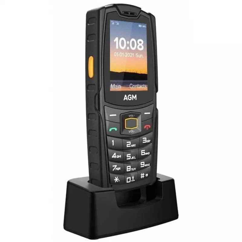 AGM M6 4G kestävä ulkokäyttöön tarkoitettu peruspuhelin (tankomalli), IP68/IP69K, MIL-STD-810H, ilman verkkolaitetta