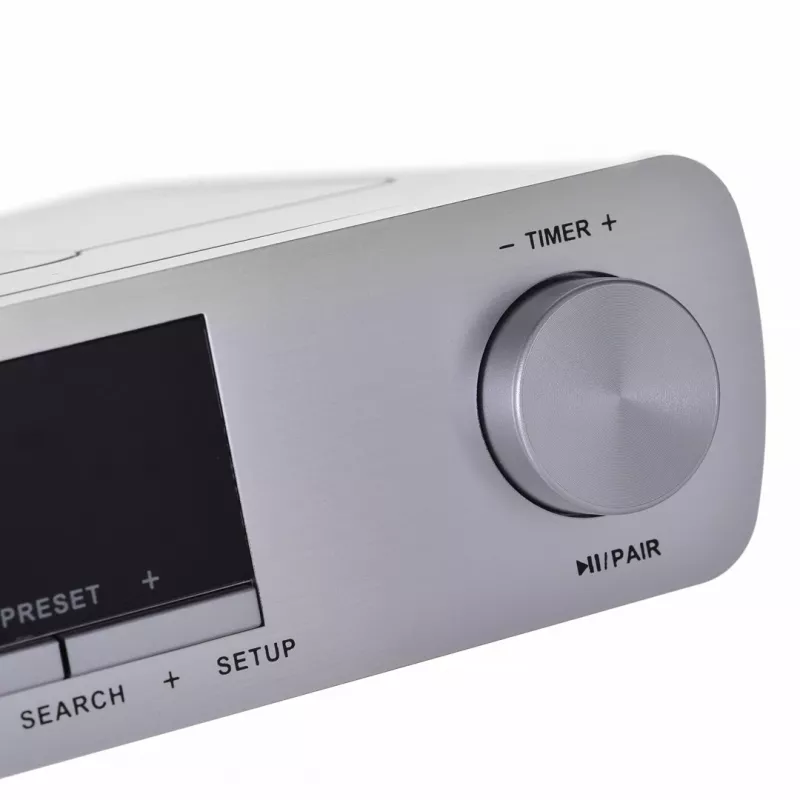 Keittiöradio BLAUPUNKT KR14BT Bluetooth, UKW, LED-näyttö, 2x0.8W, verkko/paristo, harmaa
