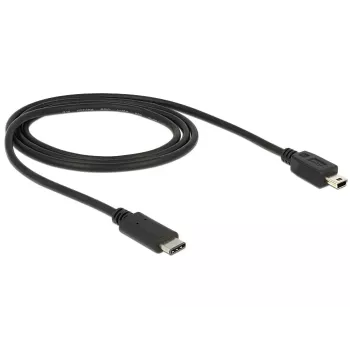 USB-kaapeli DeLOCK 83603 USB 2.0 1 m USB C Mini-USB B musta