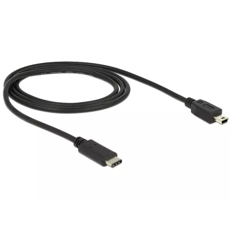 USB-kaapeli DeLOCK 83603 USB 2.0 1 m USB C Mini-USB B musta