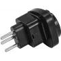 Omnitronic 30236262 -verkkopistokeadapteri EU–CH 10A EU-laitteiden liittämiseen sveitsiläisiin pistorasioihin