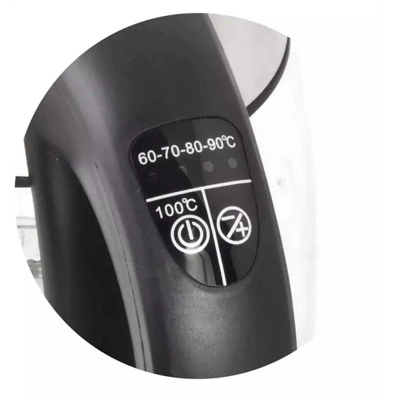 Esperanza EKK026 vedenkeitin 1,7 L 2200 W musta, läpinäkyvä
