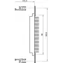 SCHROFF litteäkisko 84HP DIN41612 (4 kpl/pakkaus) - telineen lisävaruste (20822048)