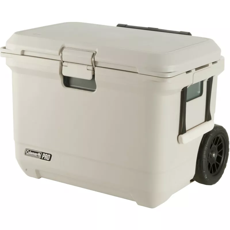 Coleman Pro 55QT Wheeled Cooler Box valkoinen 52L 120h
