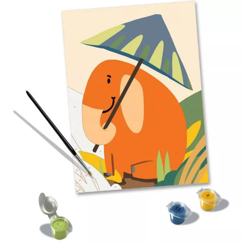 Maalaussarja Ravensburger CreArt Hallo Elefant – luova maalaussarja lapsille