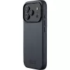 Mujjo Full Leather Case MagSafe -kotelo iPhone 17 Pro harmaa