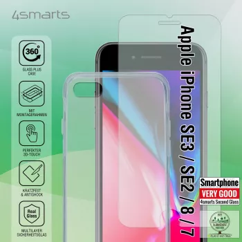 Puhelinkotelo 4smarts 360° Starter Set läpinäkyvä 11,9 cm (4,7 inch)